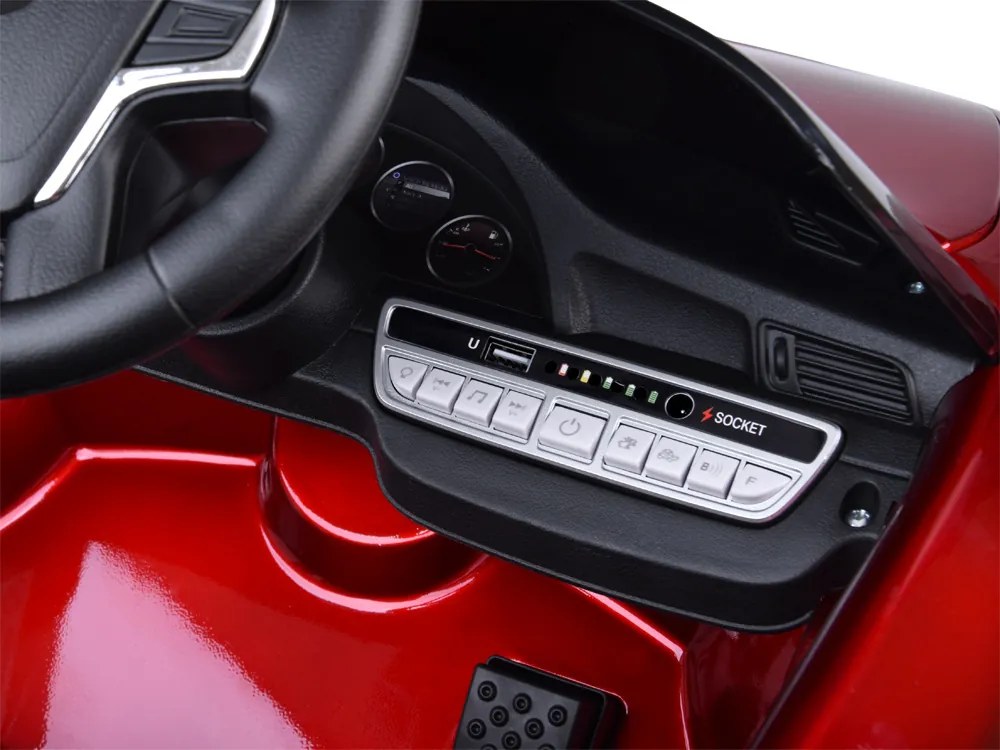 JOKOMISIADA Elektrické autíčko na batériu Porsche RUF CTR3 červené + diaľkové ovládanie PA0327