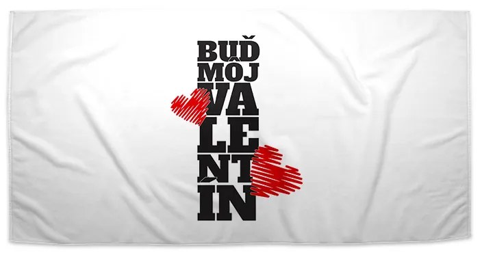 Sablio Uterák Buď můj Valentýn 2 - 50x100 cm