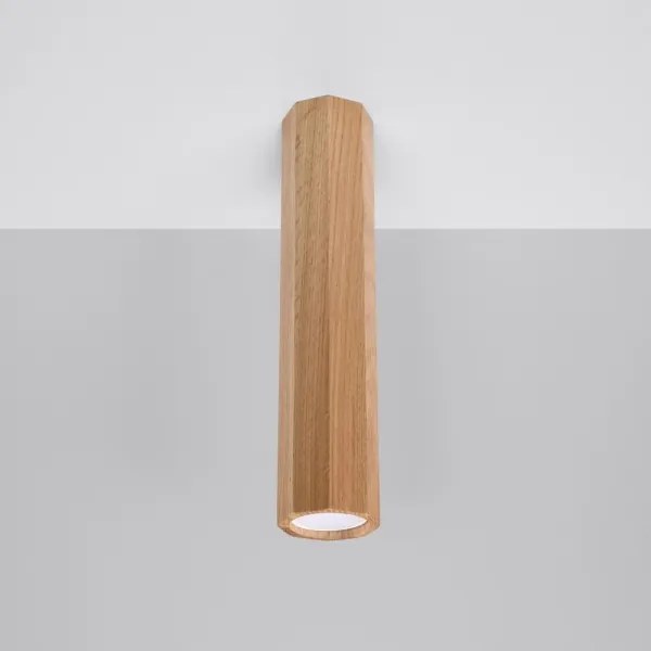 Sollux SL.1034 - Bodové svietidlo ZEKE 1xGU10/40W/230V 30 cm dub