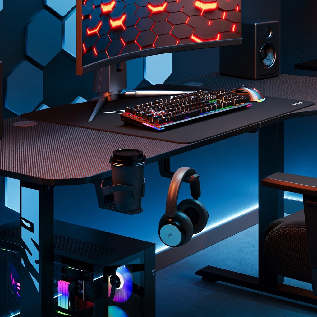 Výškovo Nastaviteľný Stôl Diablo X-Tensio 1600 Čierny