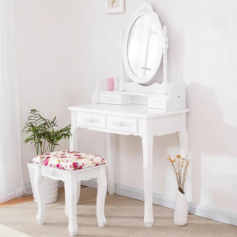 Toaletný stolík Barocco Rose + DARČEK LED make up zrkadlo