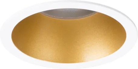 Trilum ARCH Stropné zápustné svietidlo Zapustené LED sviet. CUP R mini, 1x3W, 3000K, 185lm, CRI90, OSRAM, 40°, d40×H57mm, zlatá