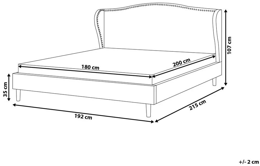 Manželská posteľ 180 cm COLLETTE (s roštom) (čierna). Vlastná spoľahlivá doprava až k Vám domov. 1007211