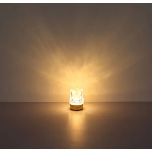 Globo 21044 - LED stmievateľná dotyková stolná lampa LIZZY LED/1W/5V 1200 mAh zl