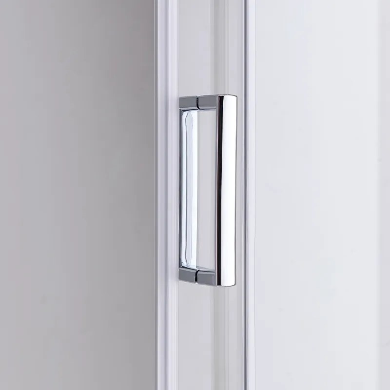 BPS-koupelny Štvorcový sprchovací kút HYD-SK93B 90x90 chróm/transparent + vanička HYD-SSV-ST02B čierna