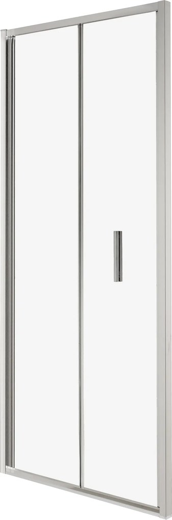 Novoterm Zalamovacie sprchové dvere NV-Solid DH CHR 80, chróm/transparent - bez vaničky