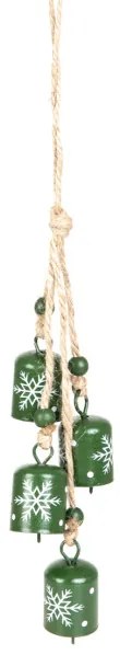Závesná vianočná dekorácia SASI zvončeky 865515