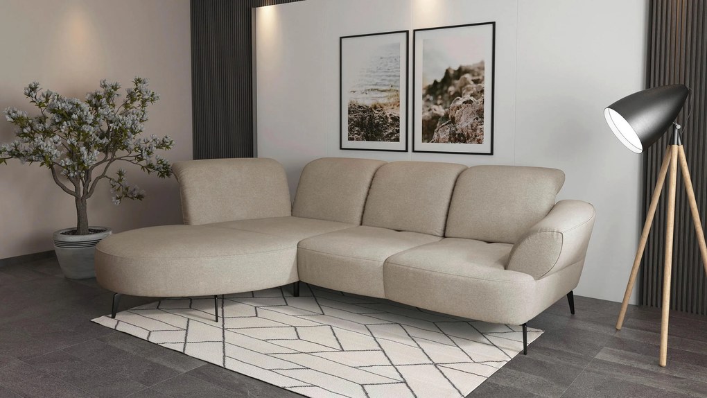 XXXLutz ROHOVÁ SEDAČKA, textil, béžová Sit & More - Sedačky - 000144013212