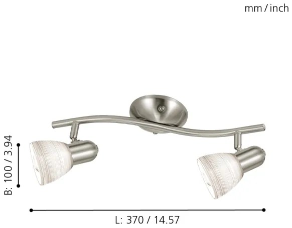 EGLO 88473 - Bodové svietidlo DAKAR 1 2xE14/40W