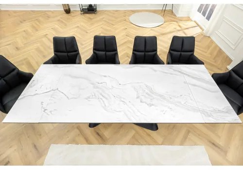 Rozkladací jedálenský stôl Infinity 45180 180/220/260 x 90cm White Ceramik - Komfort-nábytok