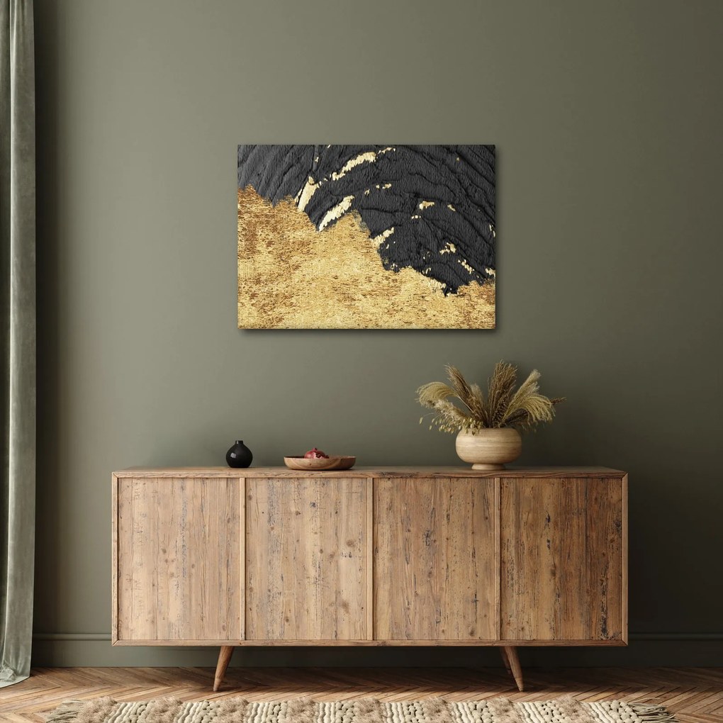 Obraz - Zlatá štruktúra N⁰1 (70x50 cm)
