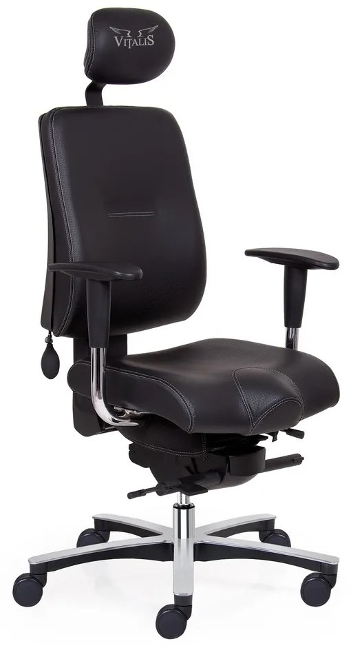 Zdravotná stolička Vitalis Balance XL, čierna