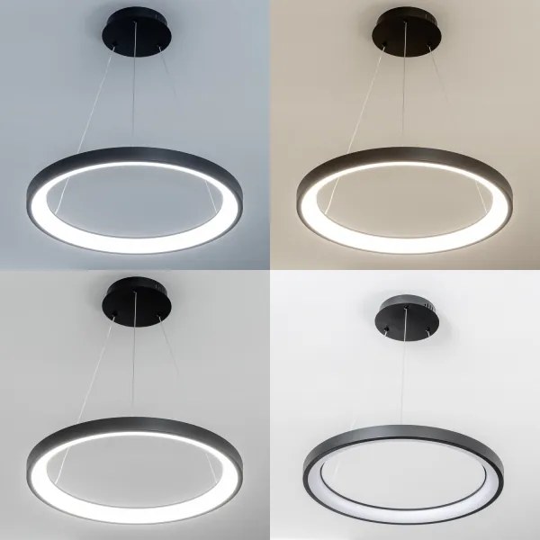 Brilagi - LED stmievateľný závesný luster na lanku FALCON SLIM LED/42W/230V pr. 50 cm čierna +DO