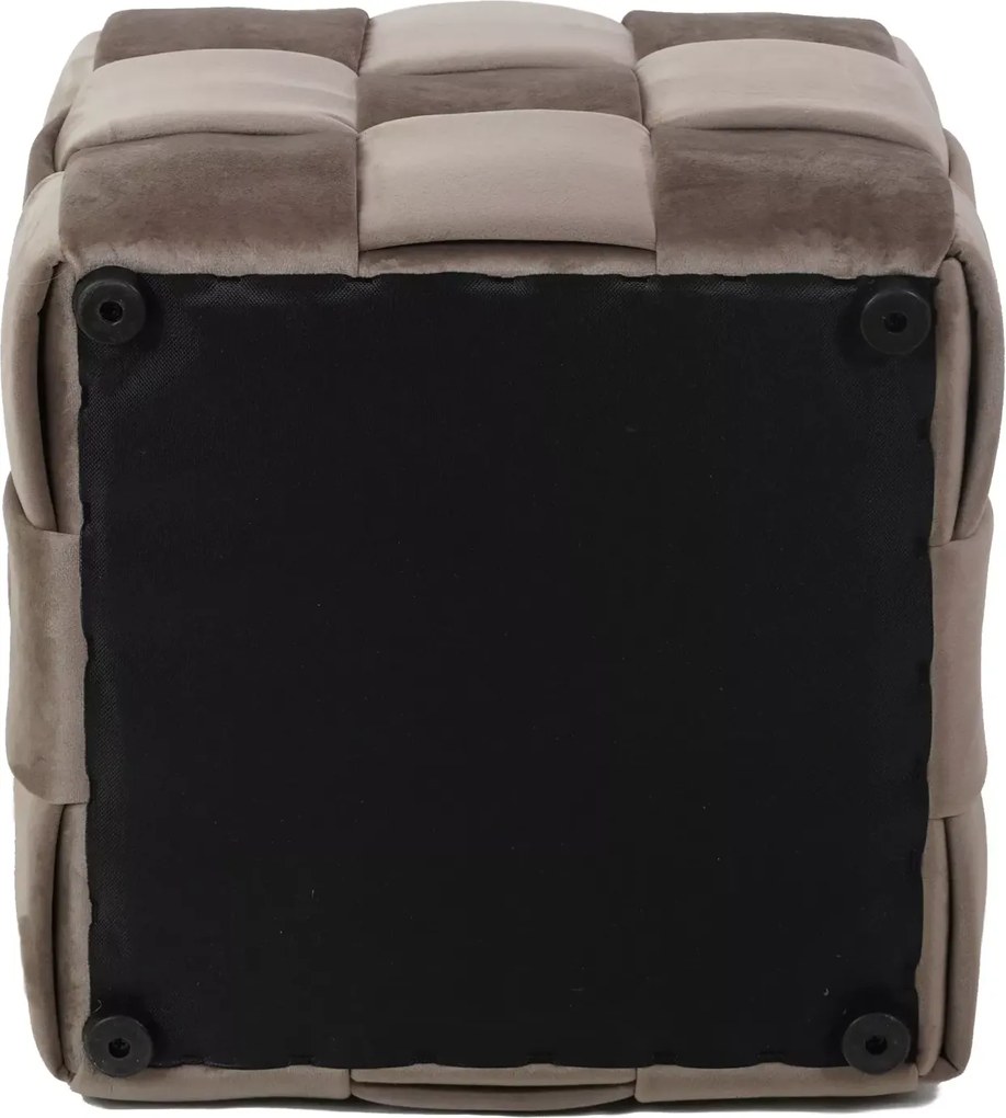 SI Casel Velvet taburetka tmavá béžová