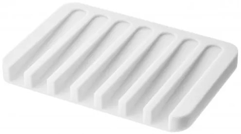 Podložka pod mydlo Yamazaki Flow, biela