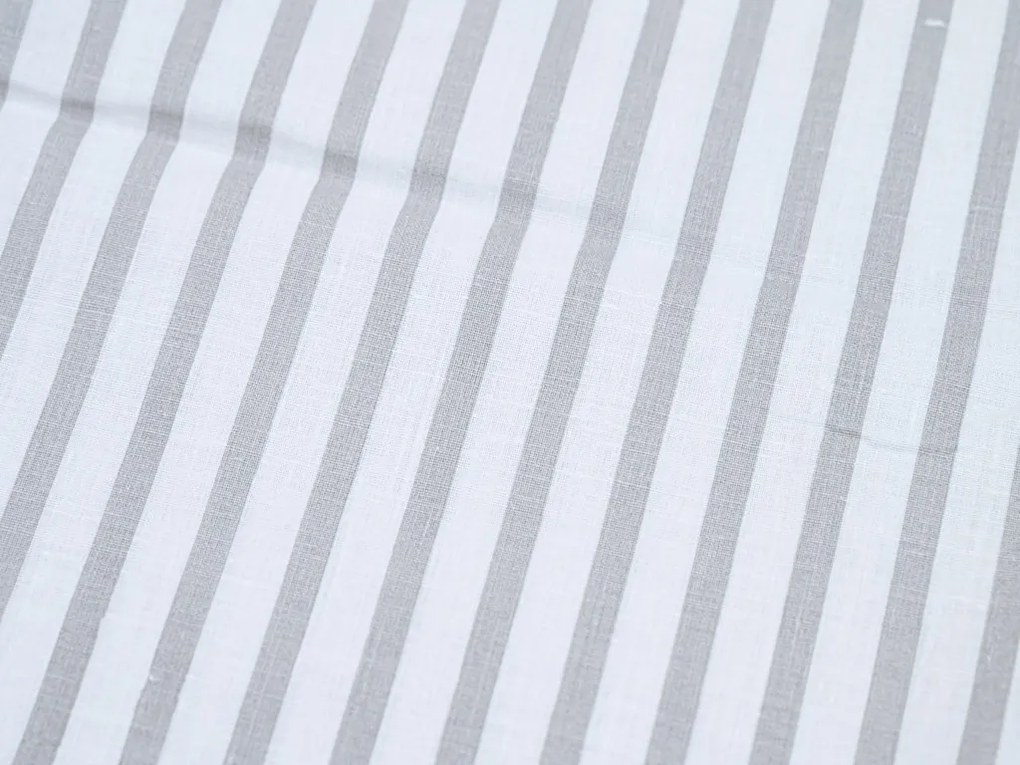 Bavlnené obliečky GREY LINES biele Rozmer obliečky: 70 x 90 cm | 140 x 200 cm