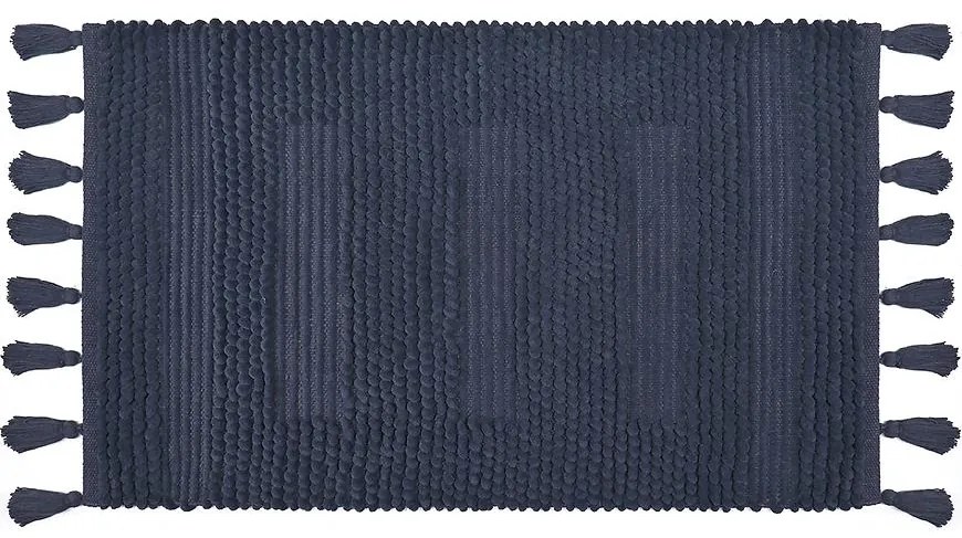 Kúpeľňová predložka 60x100cm tmavo modrá