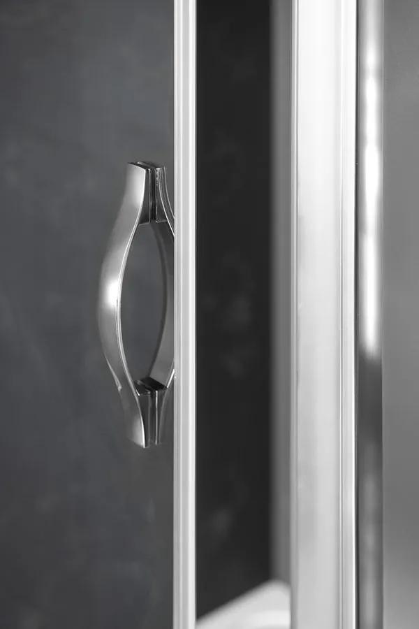 Gelco, SIGMA SIMPLY štvorcová sprchová zástena pivot dvere 800x800mm L/P varianta, Brick sklo, GS3888GS4380