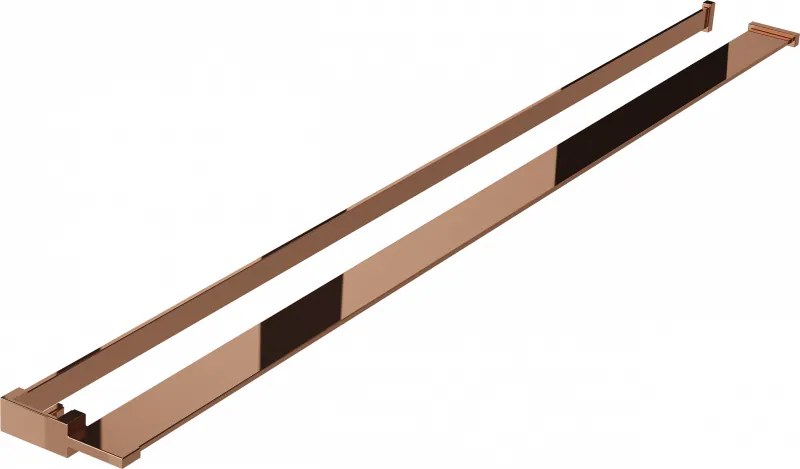 Mexen polička do sprchy s držiakom na uteráky, zlatoružová - 800-02-60