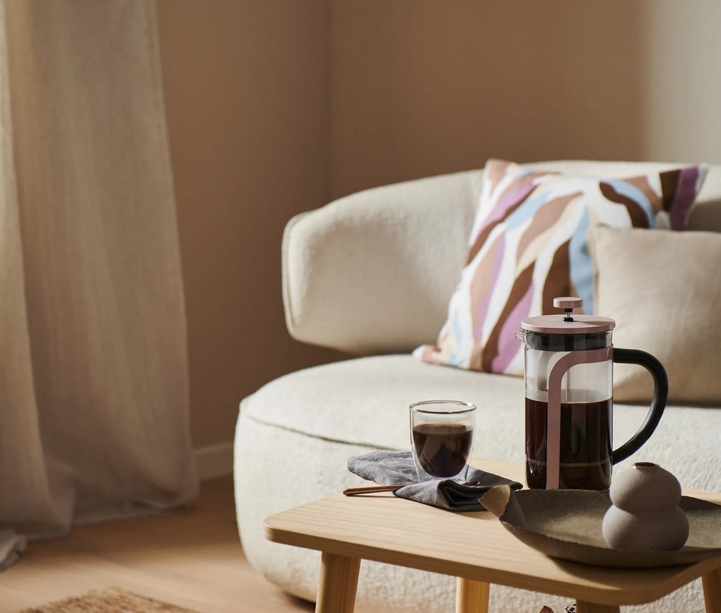 Kanvica french press 800 ml, 6 šálok, farba šampanského