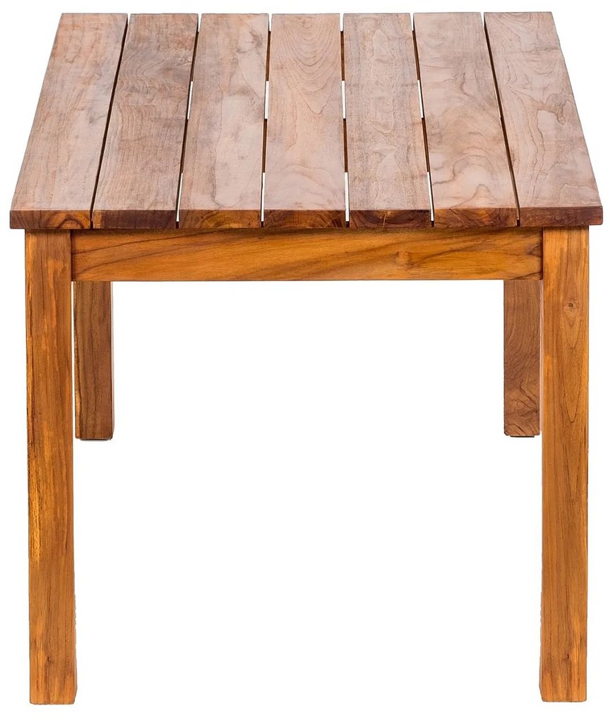DEOKORK Teakový stôl GIOVANNI 140 × 75 × 78 cm