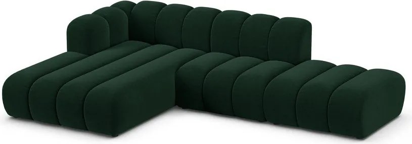 Tmavozelená rohová pohovka (ľavý roh) Lupine – Micadoni Home