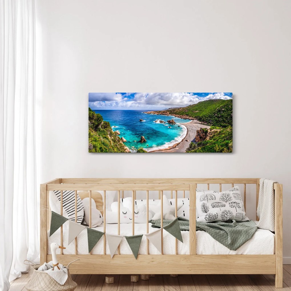 Obraz - Sardínia (120x50 cm)