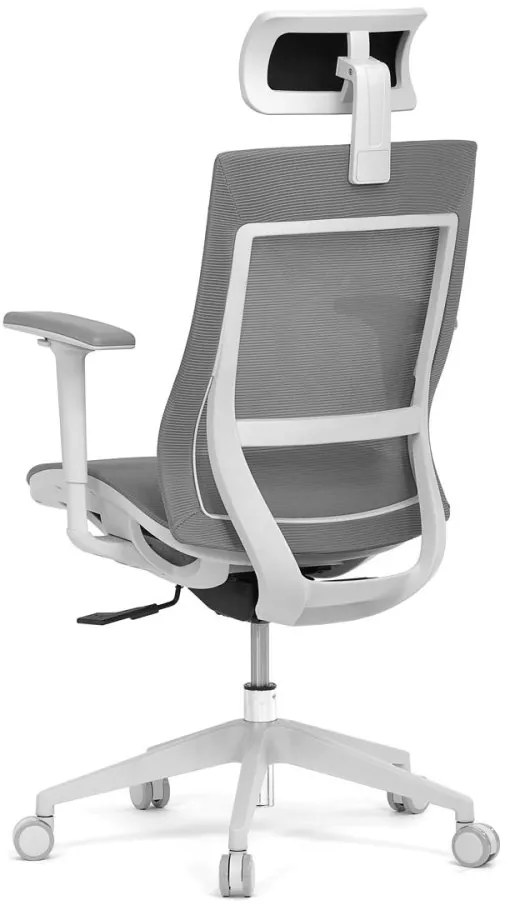 Kancelárska ergonomická stolička SIVAL — sieť, sivá