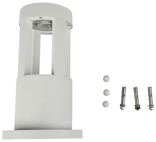 LED Vonkajšia lampa LED/10W/230V 25cm 6400K IP65 biela