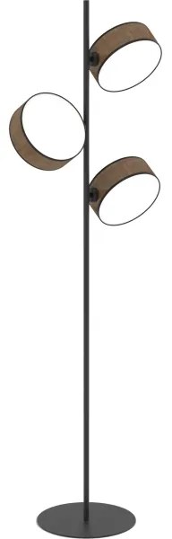 Stojacia lampa DRUMZ 3xE14/10W/230V hnedá