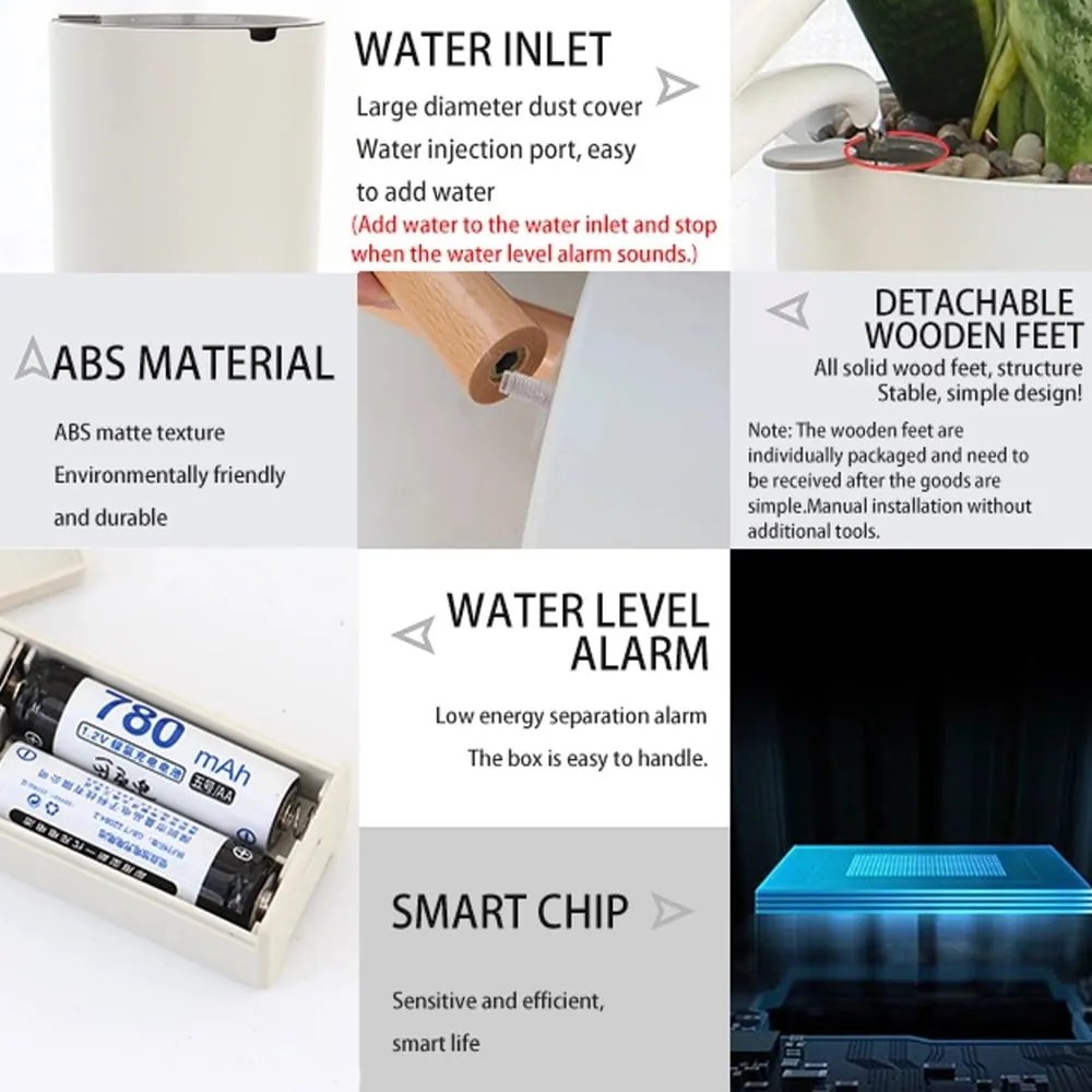 Biely samozavlažovací kvetináč Tomasucci Calla, ø 22,8 cm