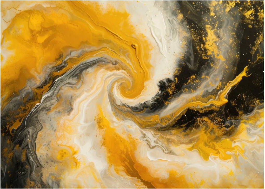 Sklenený obraz - Špirálna abstrakcia (70x50 cm)