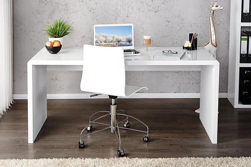 Bighome - Písací stôl CONOR 120cm - biela