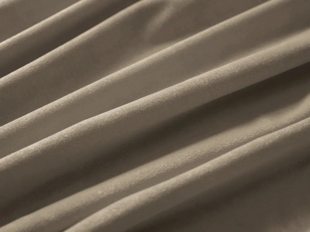 Biante Zamatový oválny obrus Velvet Prémium SVP-030 Sivobéžový 60x100 cm