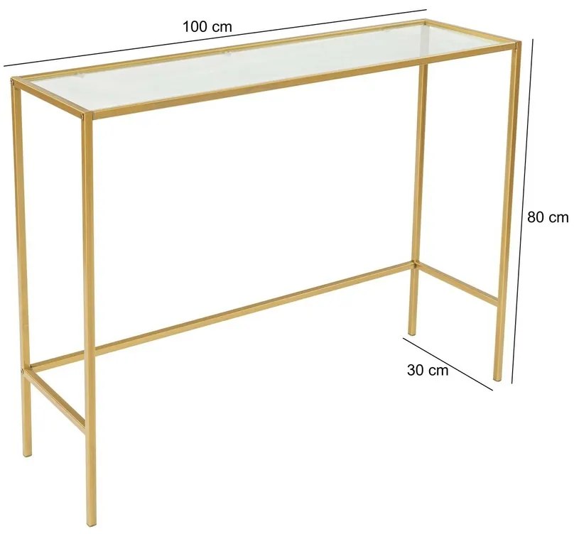 Dekoratívny stolík Canvas Gold