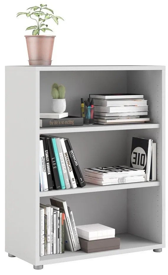 Biela modulárna knižnica 89x113 cm Prima – Tvilum