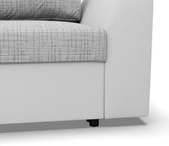 Trojmiestna rozkladacia sedačka LUGO sivá / biela