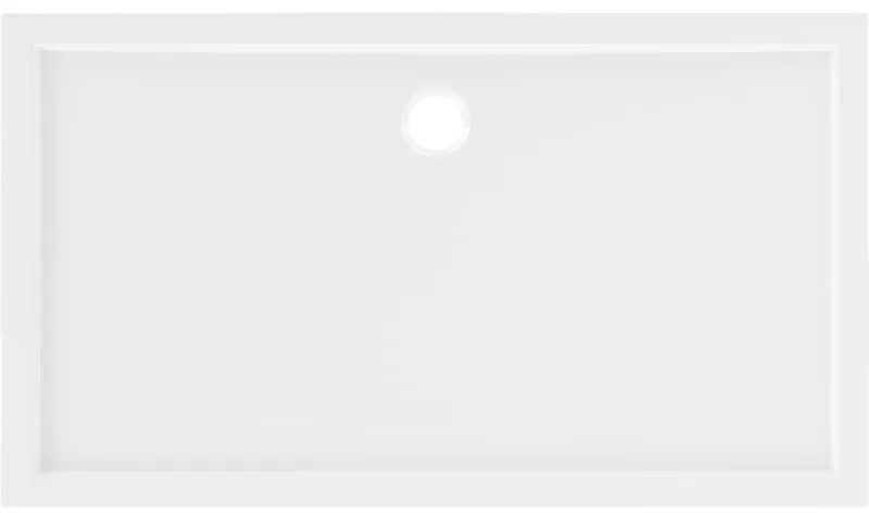 Mexen, Mexen Flow obdĺžniková sprchová vanička slim 75 x 160 cm, biely lesk - 46R107516