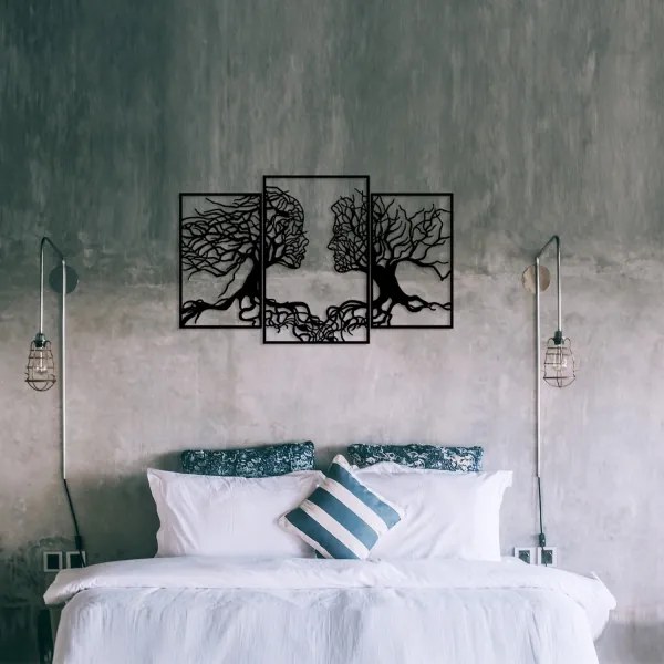 Nástenná dekorácia 116x71 cm strom života kov