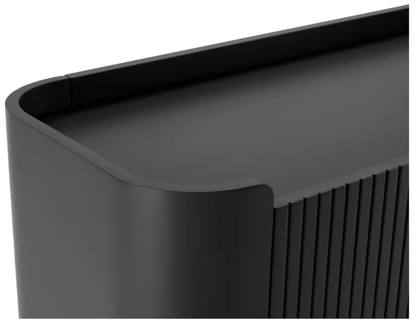 Čierna skrinka 100x140x40 cm Willa – MOME