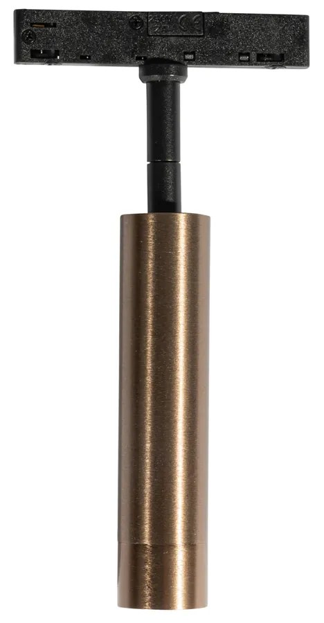 Moderné bodové svetlo tmavá bronz pre 1-fázový koľajnicový systém - Slimline Uzzy