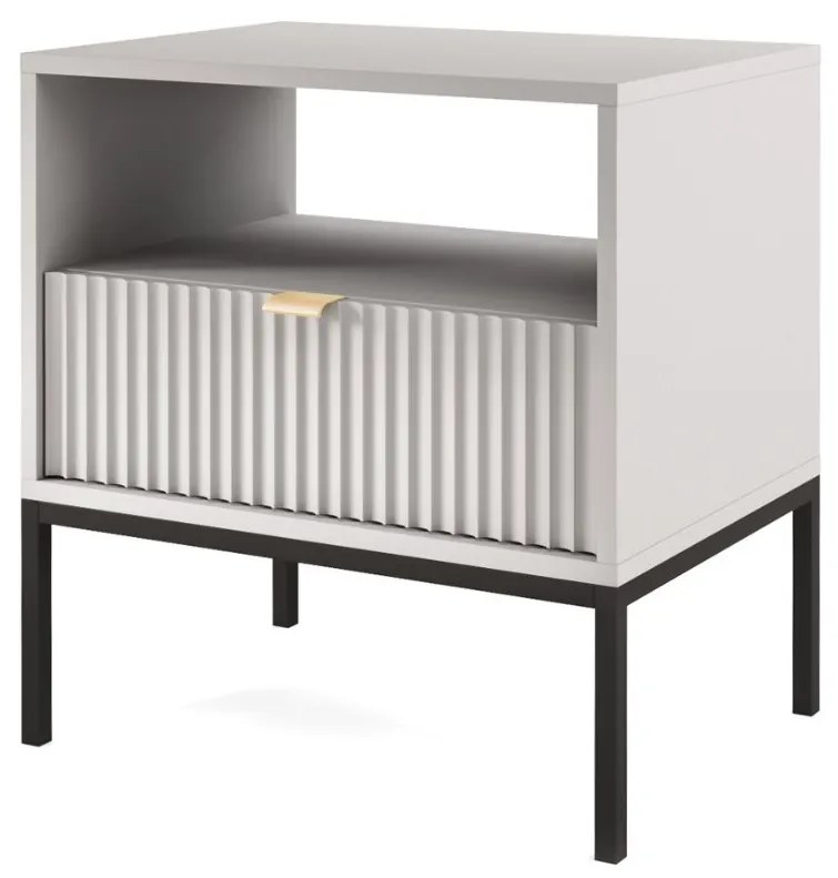 Nočný stolík Nova sivý (S54)