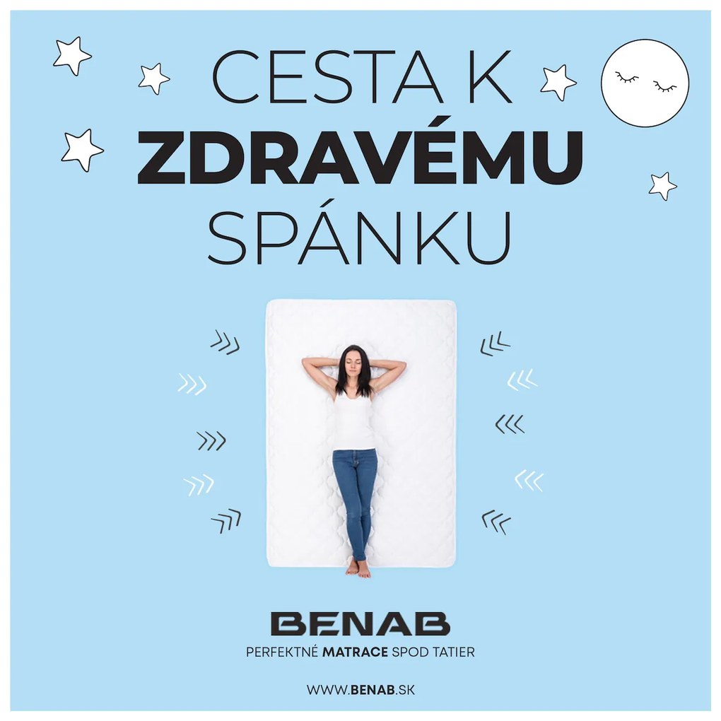 BENAB ZERO kvalitné penové matrace (2ks) 160x200 cm Poťah Chloe Active