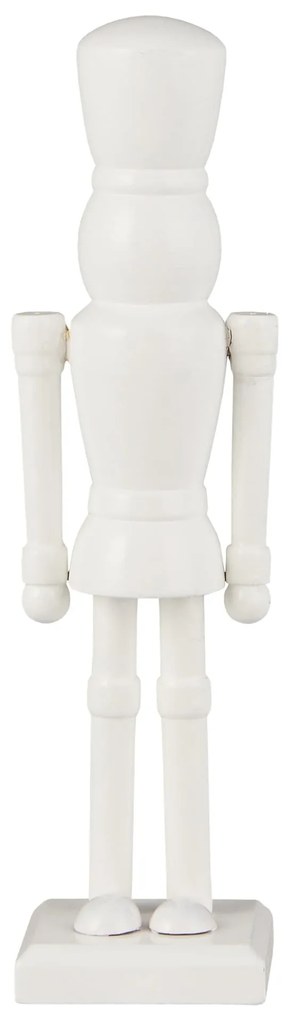 Ib Laursen Drevená soška Nutcracker Rounded Feet White 21 cm