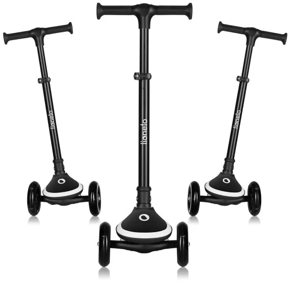 Lionelo - Detská kolobežka MEY 3xAAA Čierny Onyx