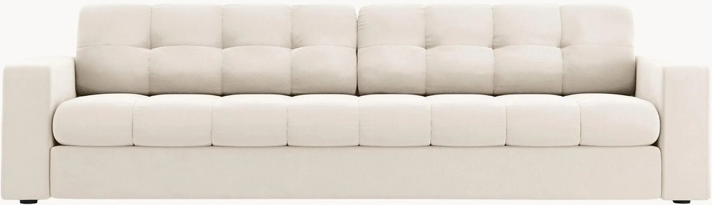 Pohovka v zamatovom vzhľade Yohan (3-miestna), Š 227 cm