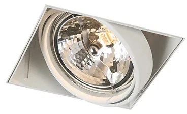 Zápustený reflektor biely AR111 naklápateľný a otočný bez rámu - Oneon