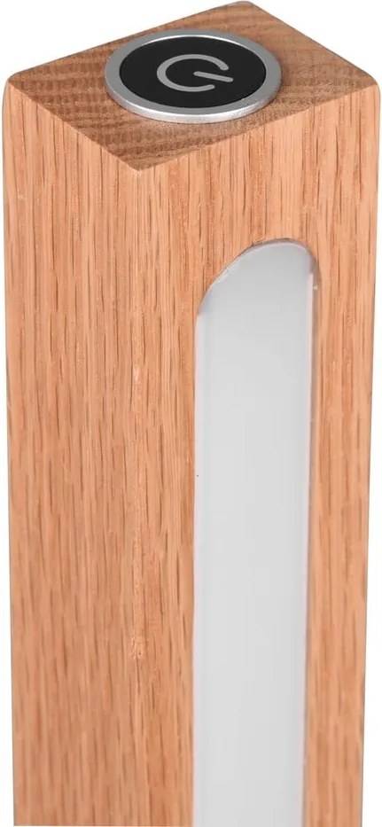 LED stojacia lampa v čierno-prírodnej farbe (výška 115 cm) Bellari – Trio