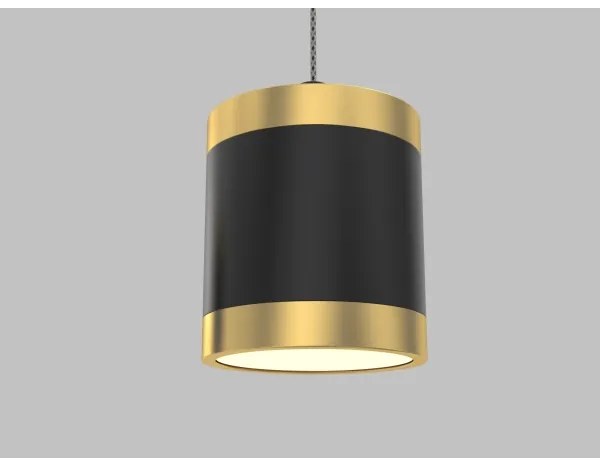 Wofi 7003-404-LED Stmievateľný luster na lanku TOULOUSE LED/34W/230V čierna/zlatá