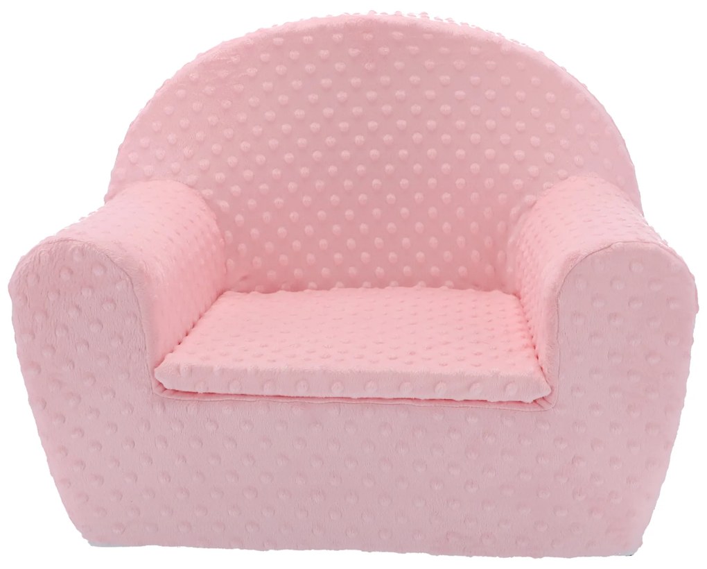 Detské kresielko MINKY - pudrovo ružové